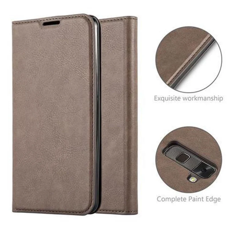 Cadorabo Hülle kompatibel mit LG STYLUS 2 Schutzhülle mit Magnetverschluss, Standfunktion und Kartenfach