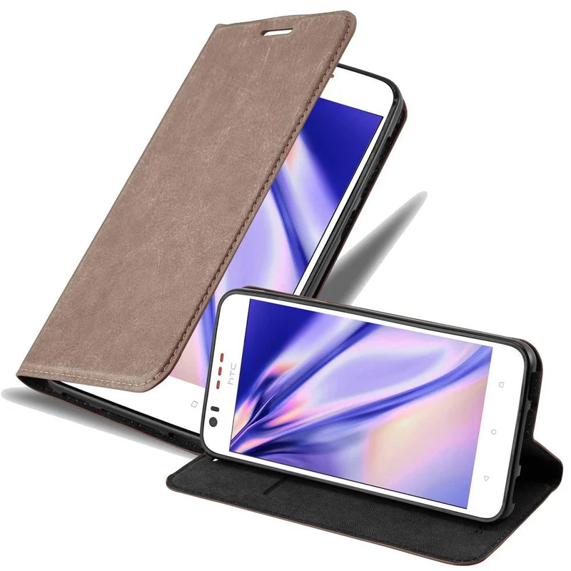 Cadorabo Hülle kompatibel mit HTC Desire 10 LIFESTYLE / Desire 825 Schutzhülle mit Magnetverschluss, Standfunktion und Kartenfach