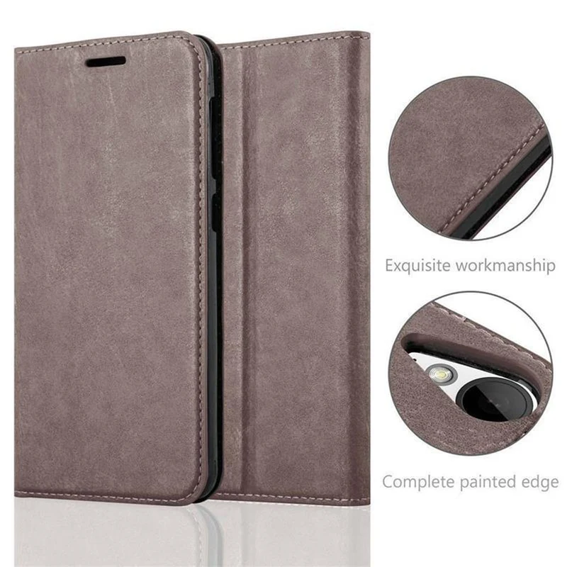 Cadorabo Hülle kompatibel mit HTC Desire 10 LIFESTYLE / Desire 825 Schutzhülle mit Magnetverschluss, Standfunktion und Kartenfach