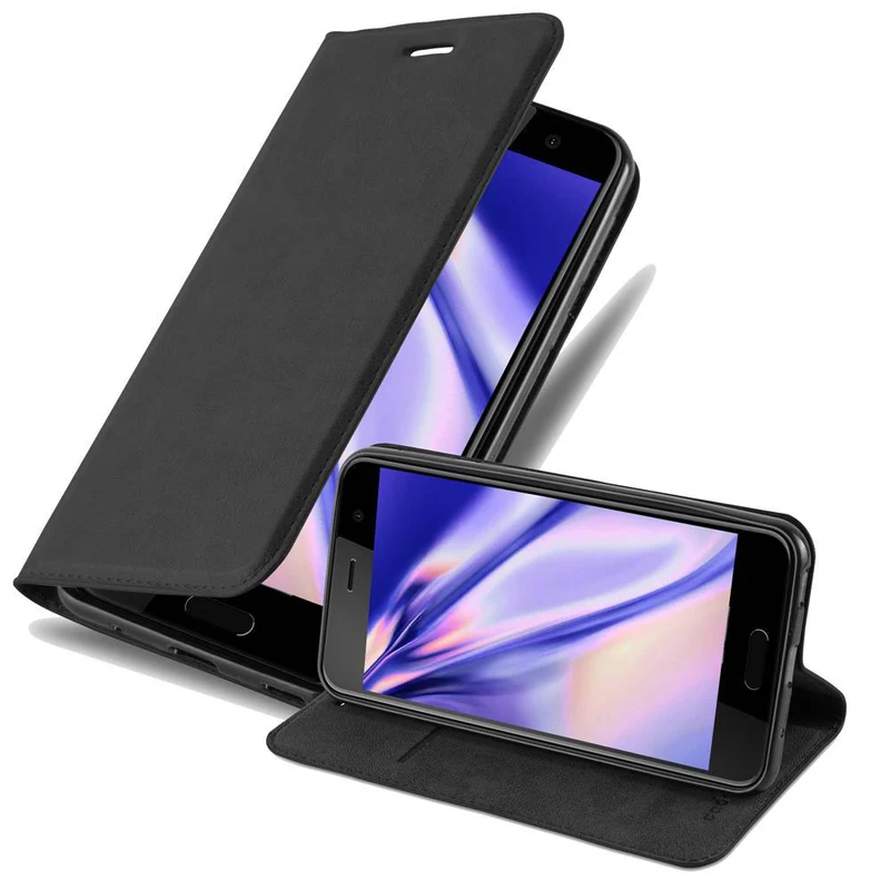 Cadorabo Hülle kompatibel mit HTC U PLAY Schutzhülle mit Magnetverschluss, Standfunktion und Kartenfach
