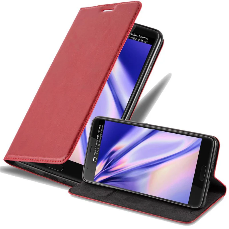 Cadorabo Hülle kompatibel mit HTC U ULTRA Schutzhülle mit Magnetverschluss, Standfunktion und Kartenfach