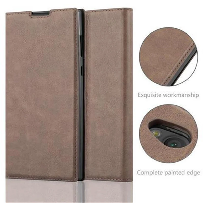 Cadorabo Hülle kompatibel mit Sony Xperia L1 Schutzhülle mit Magnetverschluss, Standfunktion und Kartenfach