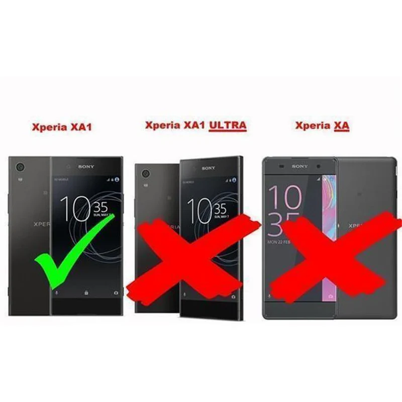Cadorabo Hülle kompatibel mit Sony Xperia XA1 Schutzhülle mit Magnetverschluss, Standfunktion und Kartenfach