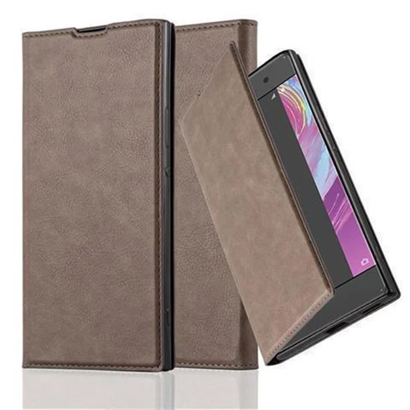 Cadorabo Hülle kompatibel mit Sony Xperia XA1 ULTRA Schutzhülle mit Magnetverschluss, Standfunktion und Kartenfach