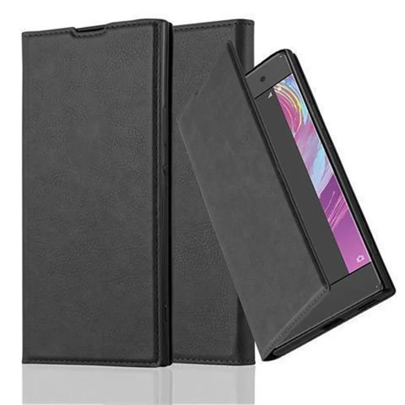 Cadorabo Hülle kompatibel mit Sony Xperia XA1 ULTRA Schutzhülle mit Magnetverschluss, Standfunktion und Kartenfach