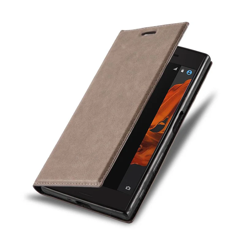 Cadorabo Hülle kompatibel mit Sony Xperia XZ / XZs Schutzhülle mit Magnetverschluss, Standfunktion und Kartenfach