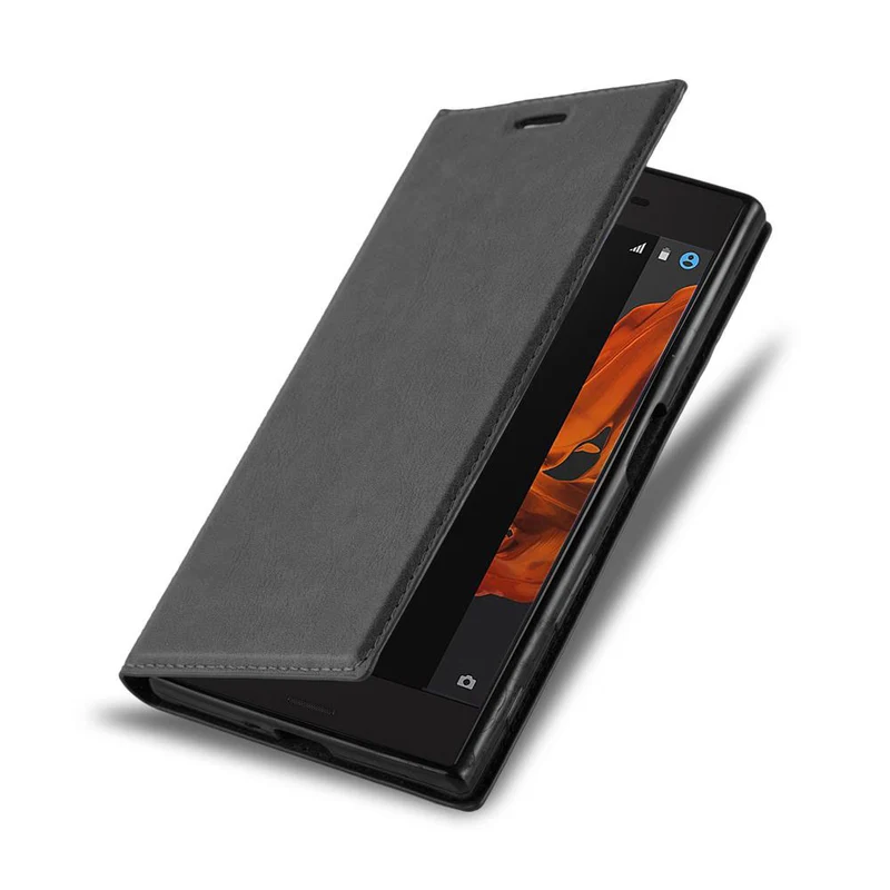 Cadorabo Hülle kompatibel mit Sony Xperia XZ / XZs Schutzhülle mit Magnetverschluss, Standfunktion und Kartenfach