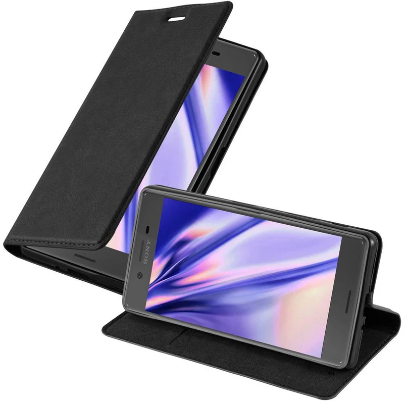 Cadorabo Hülle kompatibel mit Sony Xperia X Schutzhülle mit Magnetverschluss, Standfunktion und Kartenfach