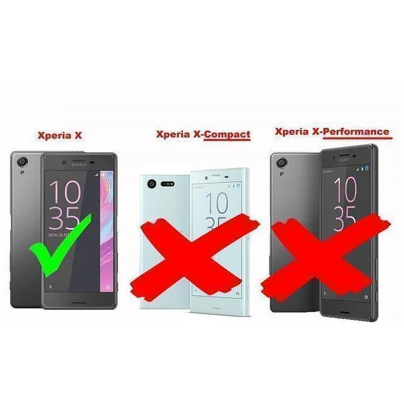 Cadorabo Hülle kompatibel mit Sony Xperia X Schutzhülle mit Magnetverschluss, Standfunktion und Kartenfach