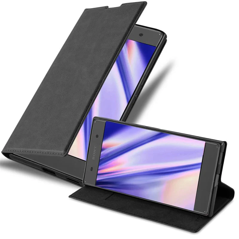 Cadorabo Hülle kompatibel mit Sony Xperia XA Schutzhülle mit Magnetverschluss, Standfunktion und Kartenfach