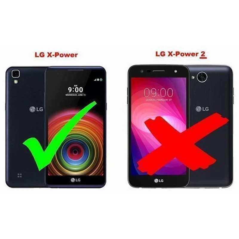 Cadorabo Hülle kompatibel mit LG X POWER Schutzhülle mit Magnetverschluss, Standfunktion und Kartenfach