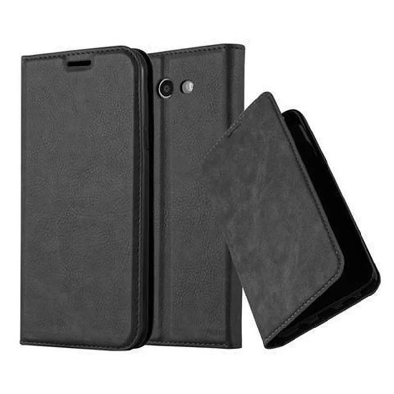 Cadorabo Hülle kompatibel mit Samsung Galaxy J7 2017 US Version Schutzhülle mit Magnetverschluss, Standfunktion und Kartenfach