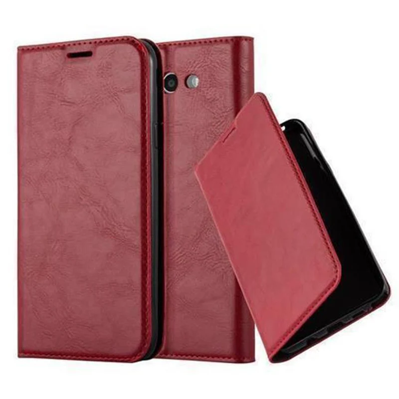Cadorabo Hülle kompatibel mit Samsung Galaxy J5 2017 US Version Schutzhülle mit Magnetverschluss, Standfunktion und Kartenfach