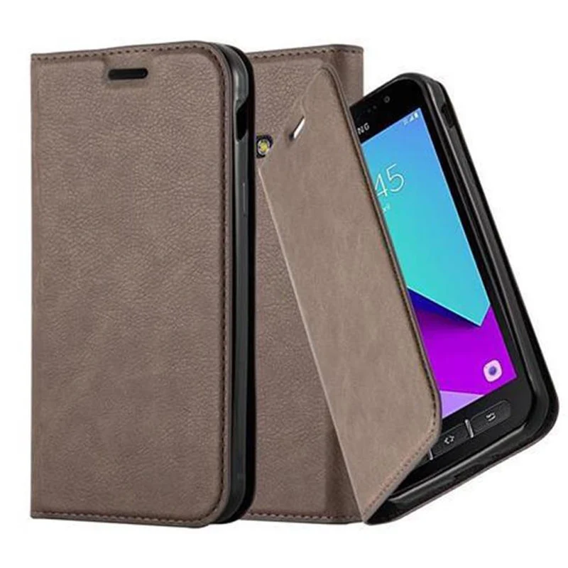 Cadorabo Hülle kompatibel mit Samsung Galaxy XCover 4 / XCover 4s Schutzhülle mit Magnetverschluss, Standfunktion und Kartenfach