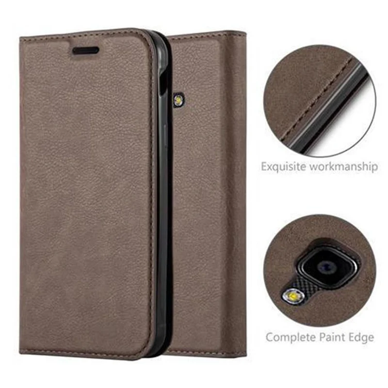 Cadorabo Hülle kompatibel mit Samsung Galaxy XCover 4 / XCover 4s Schutzhülle mit Magnetverschluss, Standfunktion und Kartenfach