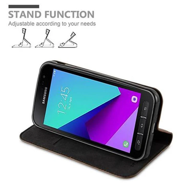 Cadorabo Hülle kompatibel mit Samsung Galaxy XCover 4 / XCover 4s Schutzhülle mit Magnetverschluss, Standfunktion und Kartenfach