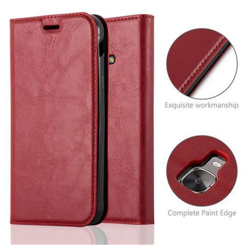 Cadorabo Hülle kompatibel mit Samsung Galaxy XCover 4 / XCover 4s Schutzhülle mit Magnetverschluss, Standfunktion und Kartenfach