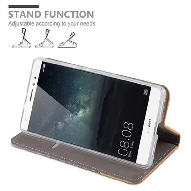 Cadorabo Hülle kompatibel mit Huawei MATE S Schutzhülle mit Magnetverschluss, Standfunktion und Kartenfach