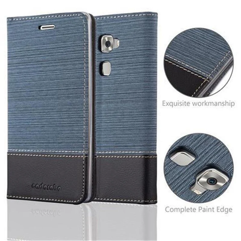 Cadorabo Hülle kompatibel mit Huawei MATE S Schutzhülle mit Magnetverschluss, Standfunktion und Kartenfach