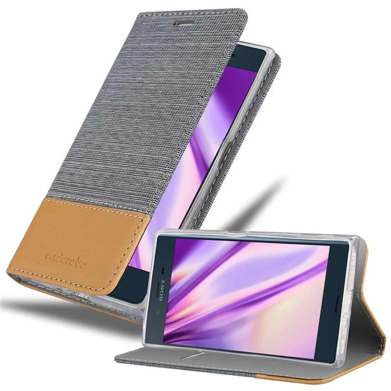 Cadorabo Hülle kompatibel mit Sony Xperia XZ / XZs Schutzhülle mit Magnetverschluss, Standfunktion und Kartenfach