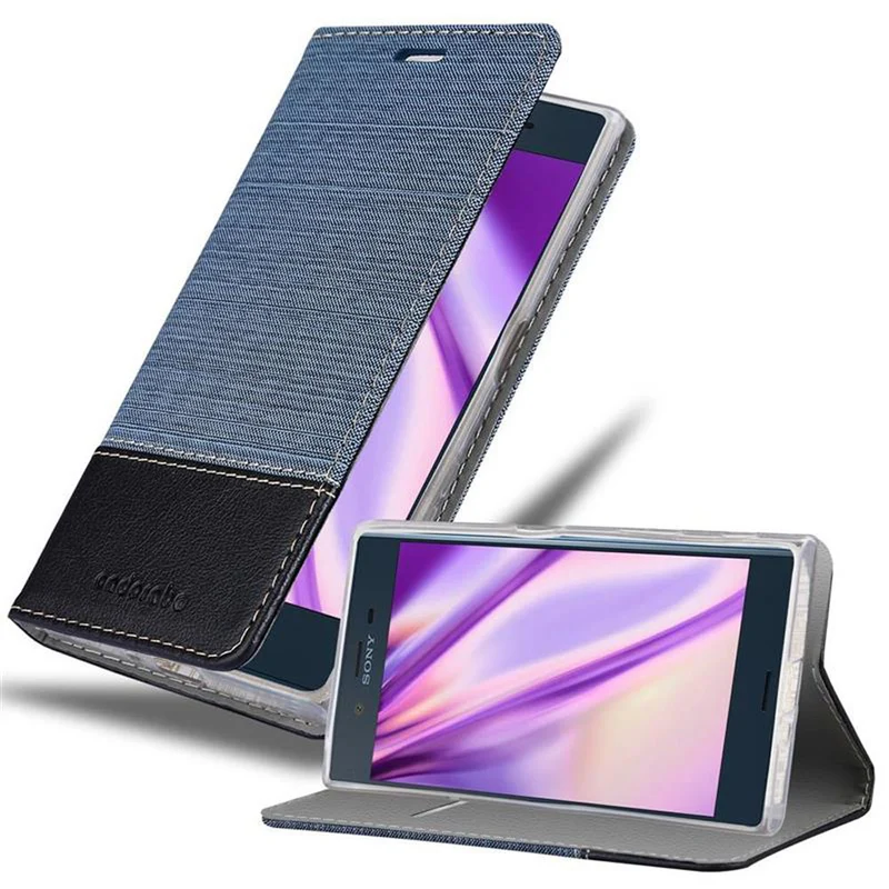 Cadorabo Hülle kompatibel mit Sony Xperia XZ / XZs Schutzhülle mit Magnetverschluss, Standfunktion und Kartenfach
