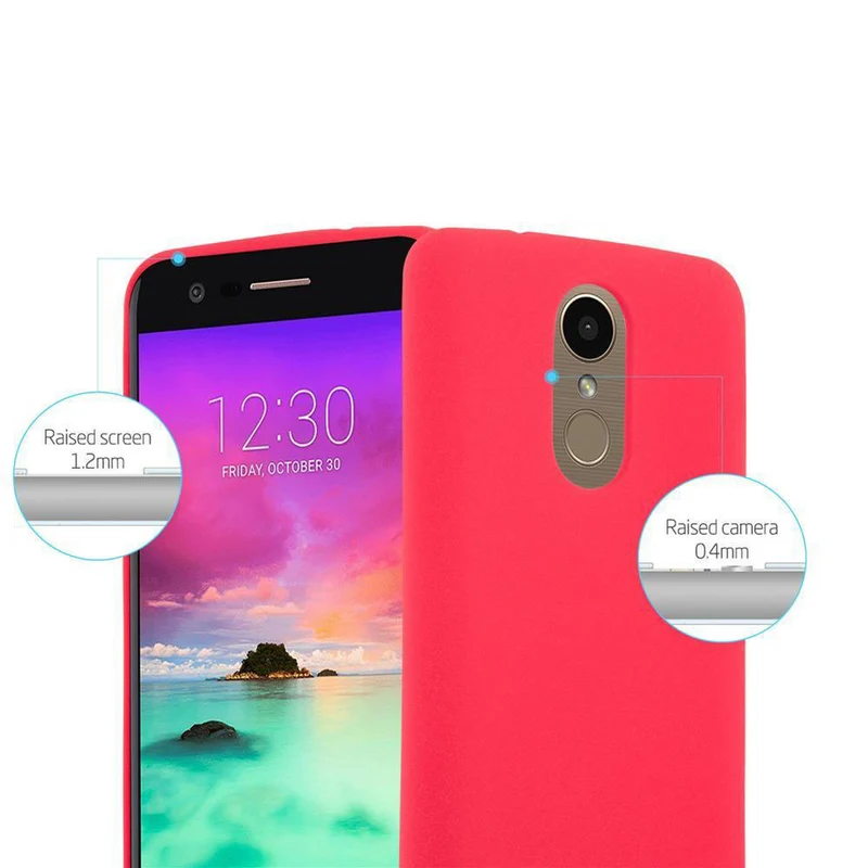 Cadorabo Hülle kompatibel mit LG K10 2017 Schutzhülle aus flexiblem TPU Silikon