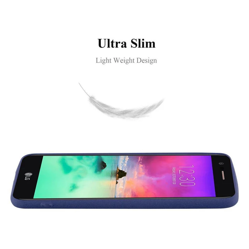 Cadorabo Hülle kompatibel mit LG K10 2017 Schutzhülle aus flexiblem TPU Silikon