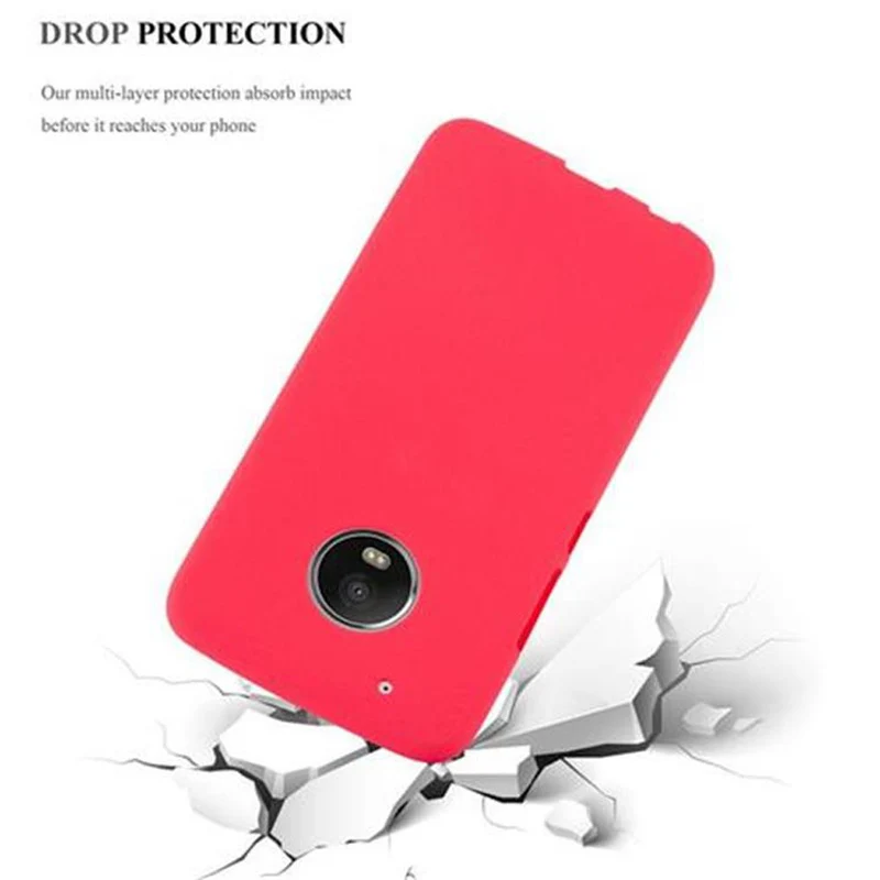 Cadorabo Hülle kompatibel mit Motorola MOTO G5 PLUS Schutzhülle aus flexiblem TPU Silikon