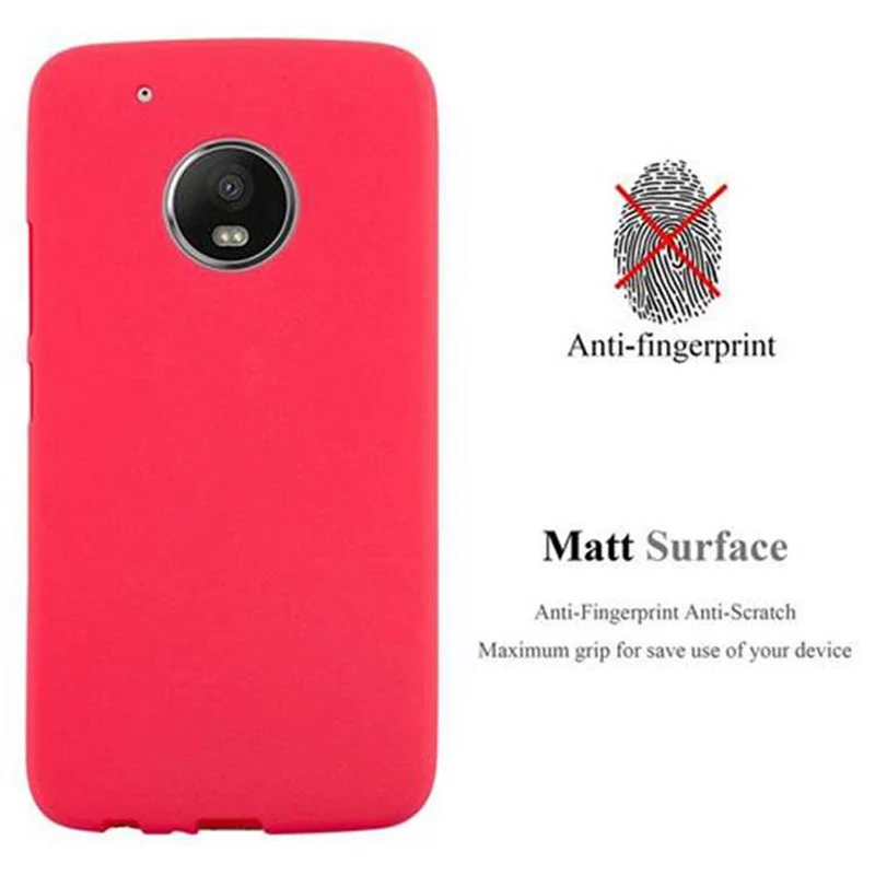 Cadorabo Hülle kompatibel mit Motorola MOTO G5 PLUS Schutzhülle aus flexiblem TPU Silikon
