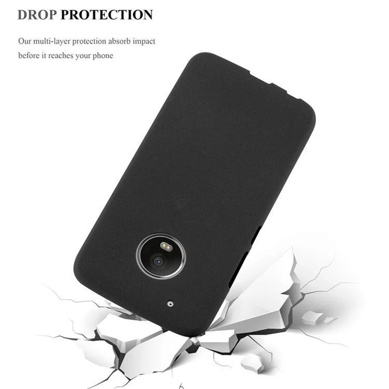 Cadorabo Hülle kompatibel mit Motorola MOTO G5 Schutzhülle aus flexiblem TPU Silikon