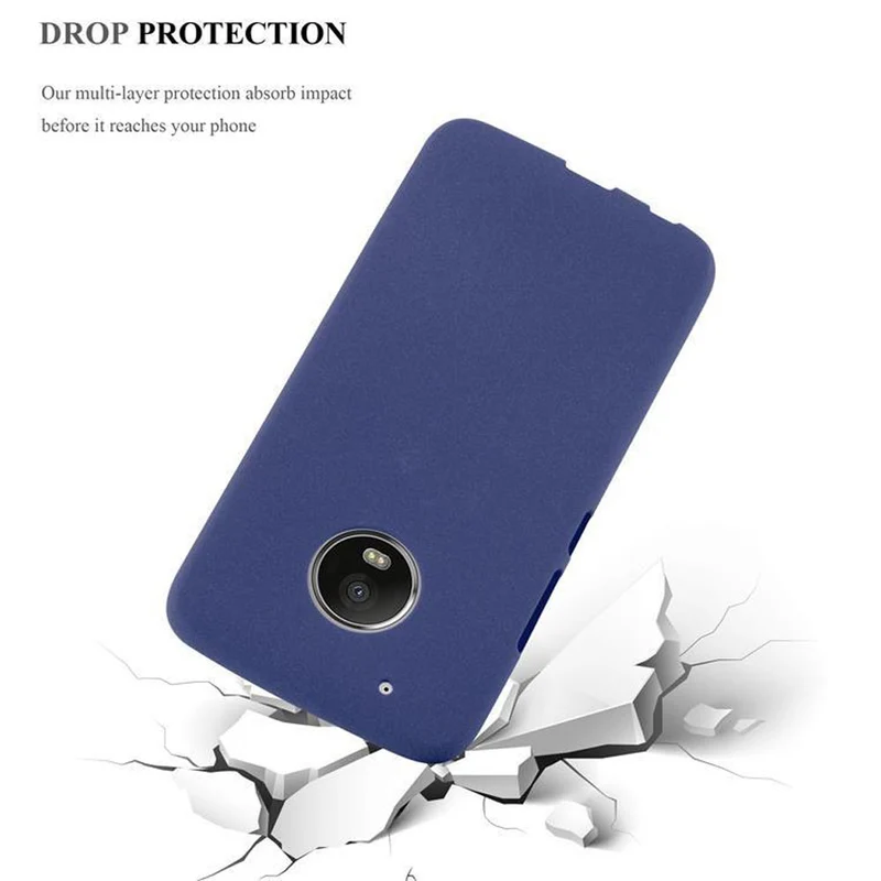 Cadorabo Hülle kompatibel mit Motorola MOTO G5 Schutzhülle aus flexiblem TPU Silikon