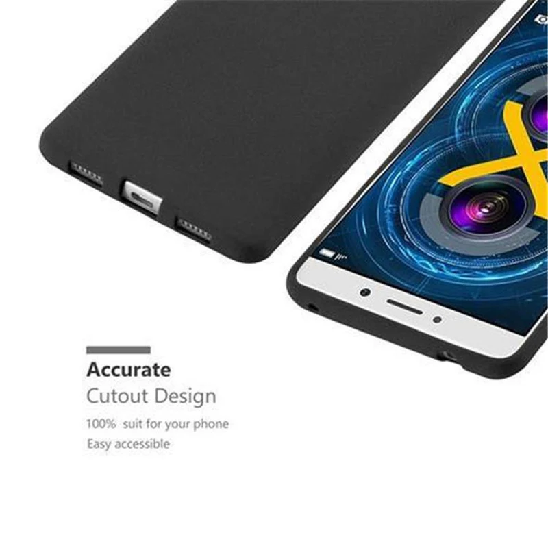 Cadorabo Hülle kompatibel mit Huawei MATE 9 LITE / GR5 2017 / Honor 6X Schutzhülle aus flexiblem TPU Silikon