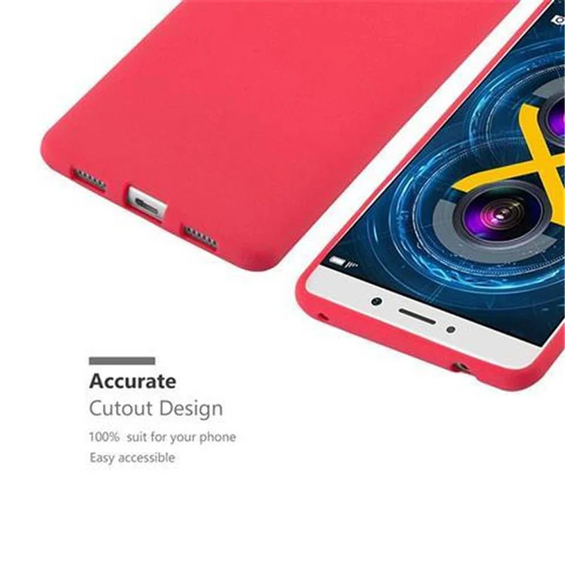 Cadorabo Hülle kompatibel mit Huawei MATE 9 LITE / GR5 2017 / Honor 6X Schutzhülle aus flexiblem TPU Silikon