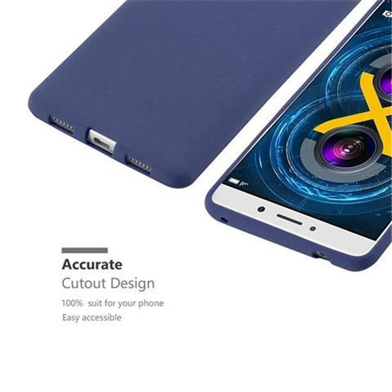 Cadorabo Hülle kompatibel mit Huawei MATE 9 LITE / GR5 2017 / Honor 6X Schutzhülle aus flexiblem TPU Silikon