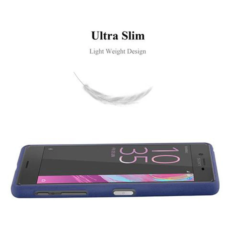Cadorabo Hülle kompatibel mit Sony Xperia X Schutzhülle aus flexiblem TPU Silikon