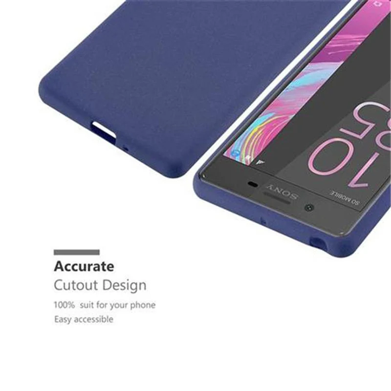Cadorabo Hülle kompatibel mit Sony Xperia X Schutzhülle aus flexiblem TPU Silikon