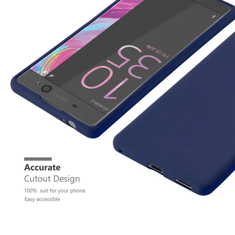 Cadorabo Hülle kompatibel mit Sony Xperia XA ULTRA Schutzhülle aus flexiblem TPU Silikon