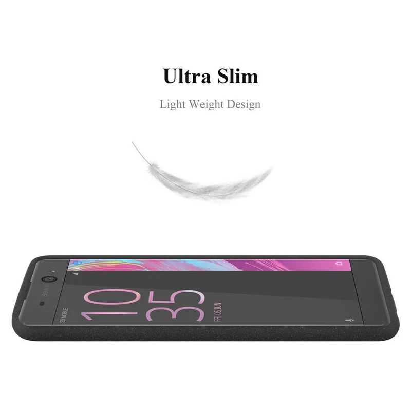 Cadorabo Hülle kompatibel mit Sony Xperia XA Schutzhülle aus flexiblem TPU Silikon