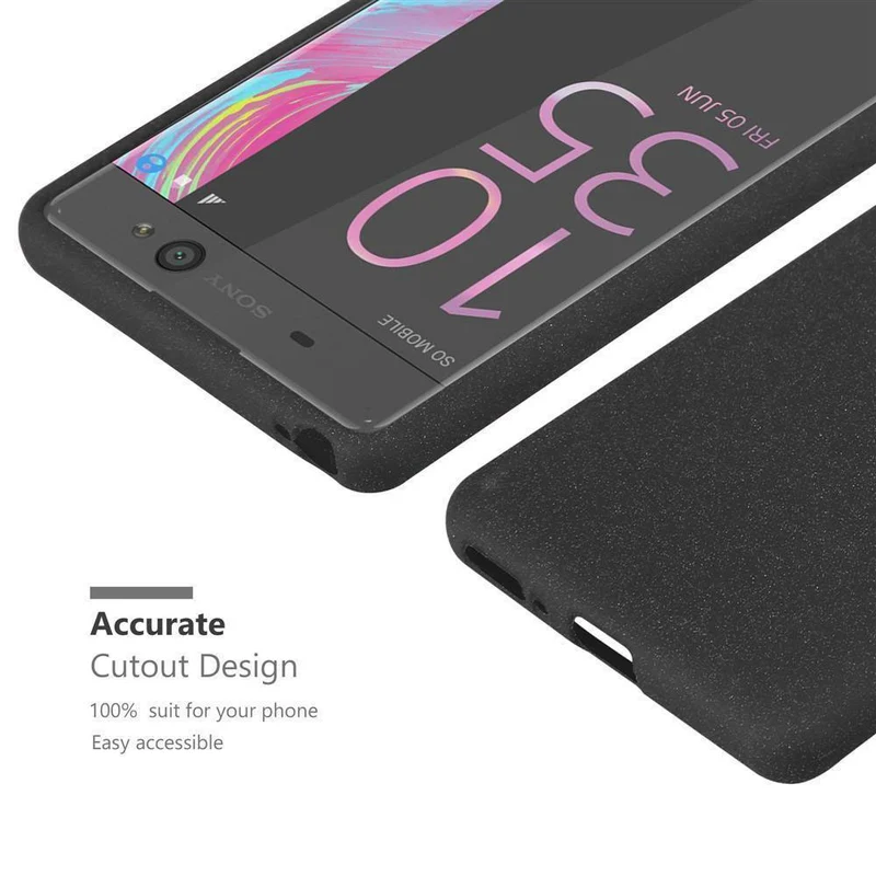 Cadorabo Hülle kompatibel mit Sony Xperia XA Schutzhülle aus flexiblem TPU Silikon