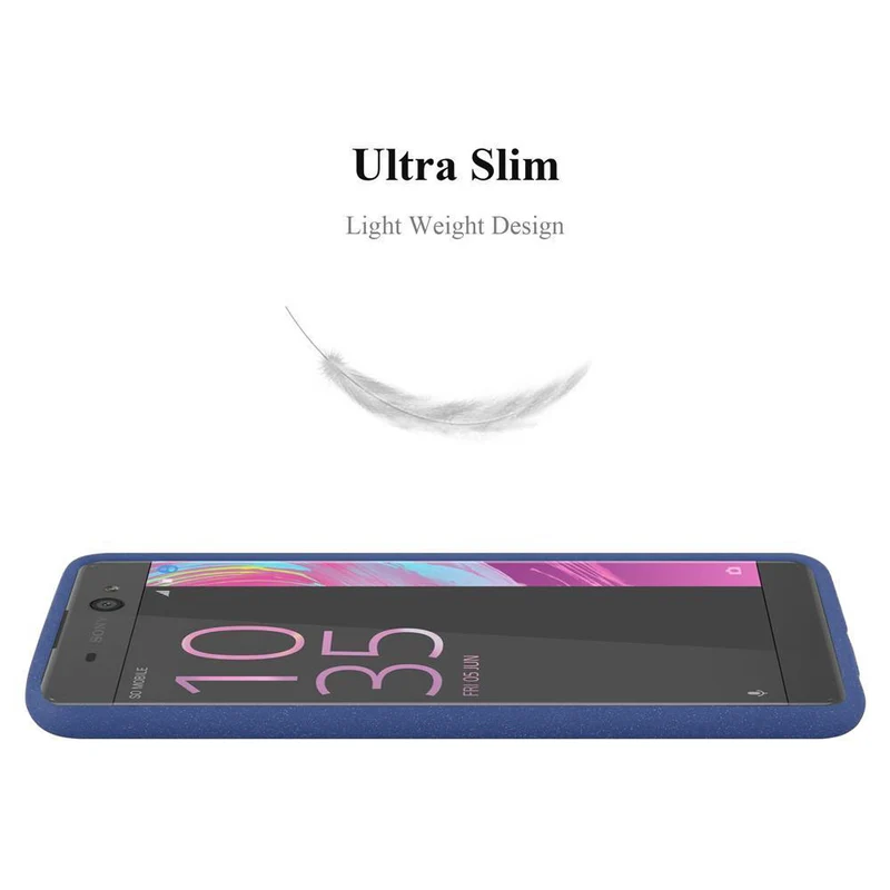 Cadorabo Hülle kompatibel mit Sony Xperia XA Schutzhülle aus flexiblem TPU Silikon