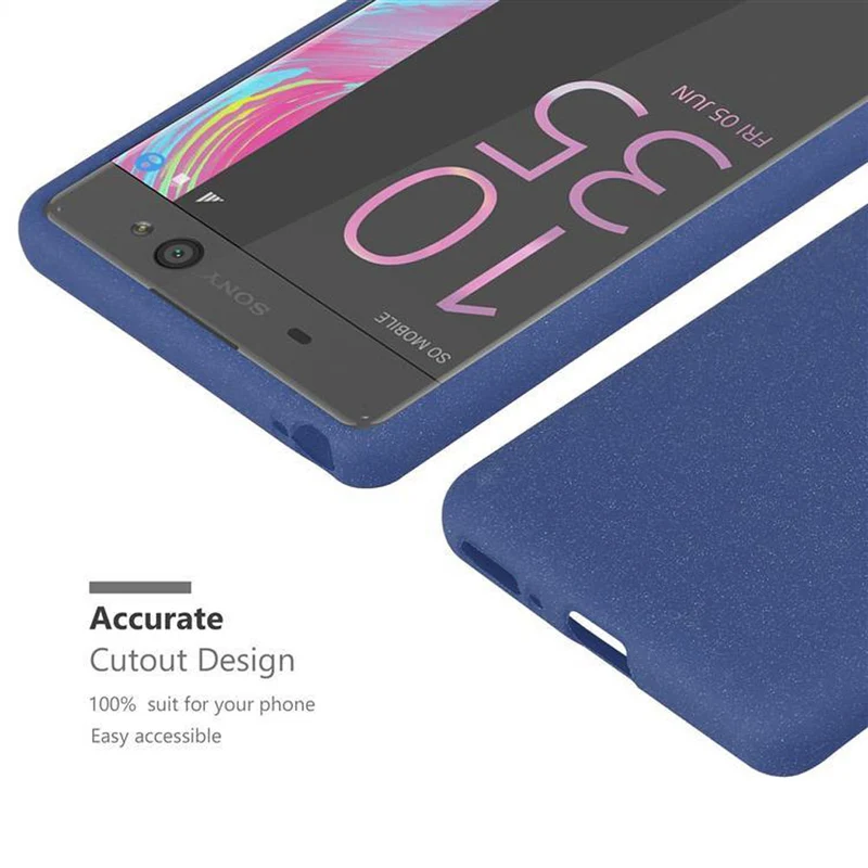Cadorabo Hülle kompatibel mit Sony Xperia XA Schutzhülle aus flexiblem TPU Silikon