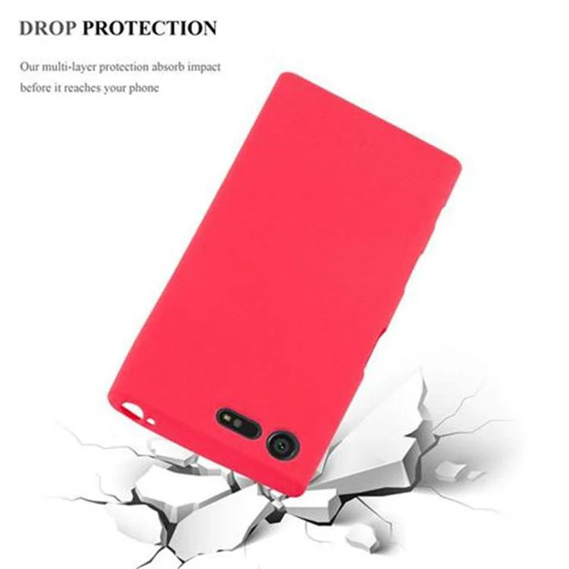 Cadorabo Hülle kompatibel mit Sony Xperia X COMPACT Schutzhülle aus flexiblem TPU Silikon