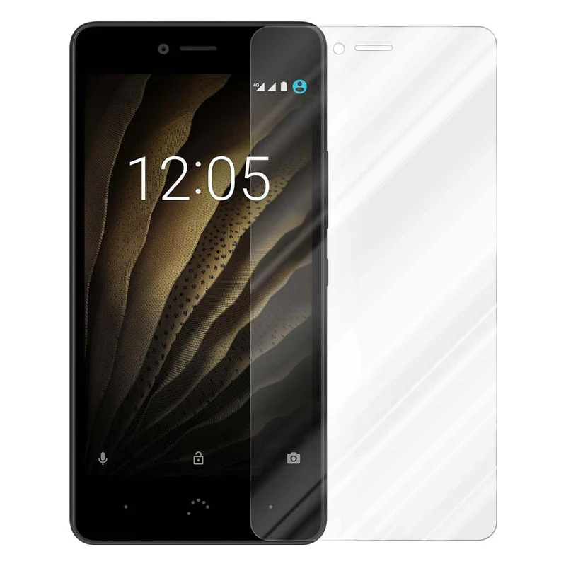 Cadorabo Panzer Folie kompatibel mit BQ Aquaris U / U LITE - Schutzfolie Gehärtetes (Tempered) Display-Schutzglas in 9H Härte mit 3D Touch Kompatibilität