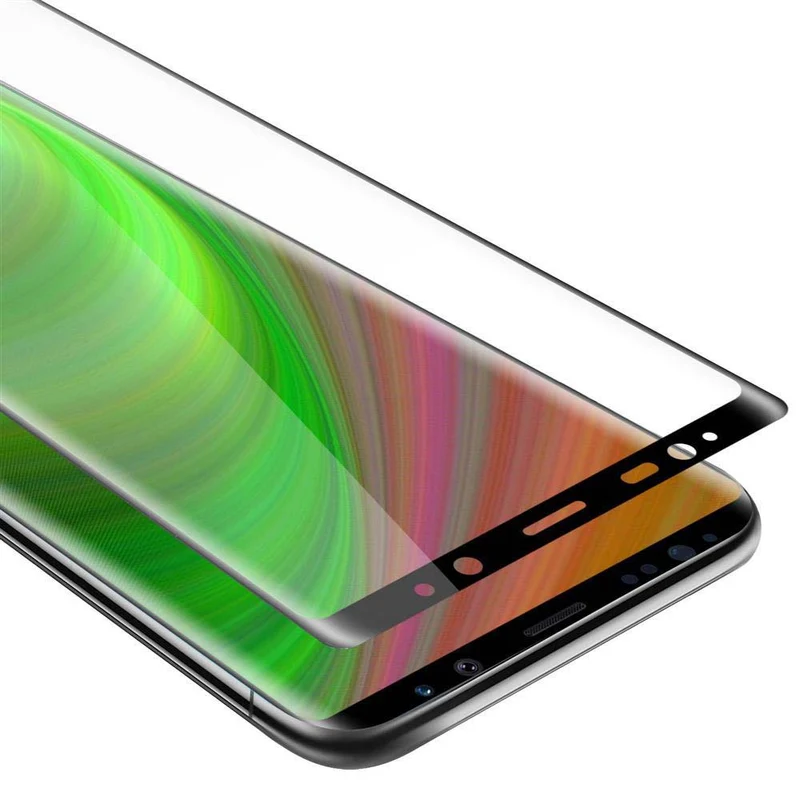 Cadorabo Vollbild Panzer Folie kompatibel mit Samsung Galaxy NOTE 8 - Schutzfolie Gehärtetes (Tempered) Display-Schutzglas in 9H Härte mit 3D Touch