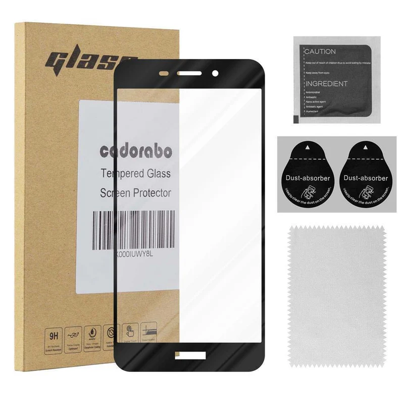 Cadorabo Vollbild Panzer Folie kompatibel mit Honor 6C PRO - Schutzfolie Gehärtetes (Tempered) Display-Schutzglas in 9H Härte mit 3D Touch