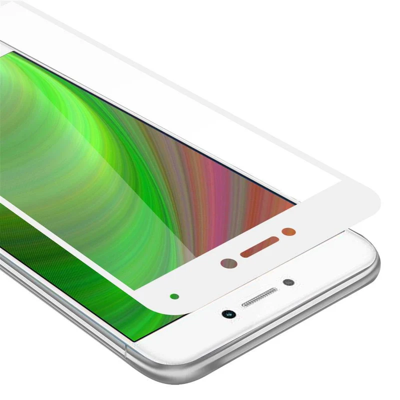 Cadorabo Vollbild Panzer Folie kompatibel mit Huawei P8 LITE 2017 / P9 LITE 2017 - Schutzfolie Gehärtetes (Tempered) Display-Schutzglas in 9H Härte mit 3D Touch