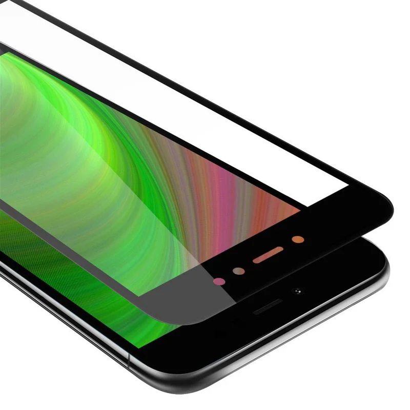 Cadorabo Vollbild Panzer Folie kompatibel mit Xiaomi RedMi NOTE 5A PRIME - Schutzfolie Gehärtetes (Tempered) Display-Schutzglas in 9H Härte mit 3D Touch