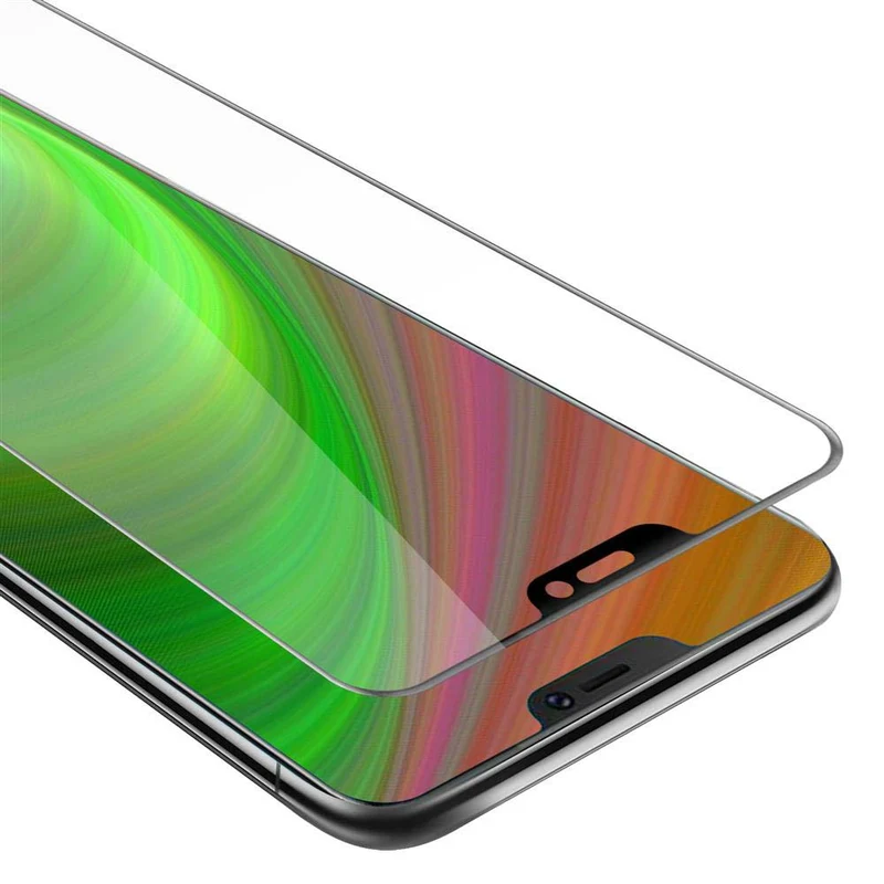 Cadorabo Vollbild Panzer Folie kompatibel mit Vivo V9 - Schutzfolie Gehärtetes (Tempered) Display-Schutzglas in 9H Härte mit 3D Touch