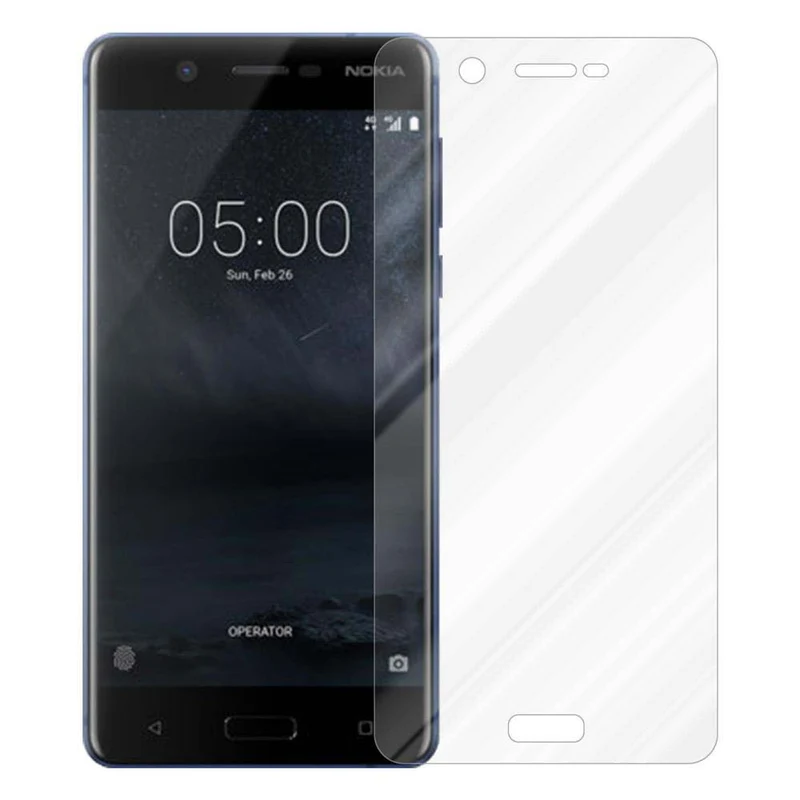 Cadorabo Panzer Folie kompatibel mit Nokia 5,1 - Schutzfolie Gehärtetes (Tempered) Display-Schutzglas in 9H Härte mit 3D Touch Kompatibilität