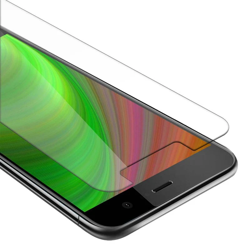 Cadorabo Panzer Folie kompatibel mit HTC U PLAY - Schutzfolie Gehärtetes (Tempered) Display-Schutzglas in 9H Härte mit 3D Touch Kompatibilität
